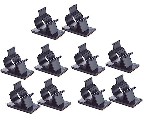 CAXUSD 30stücke Teiliges Von Selbstklebenden Kabelclips Verstellbare Kabelmanagement-clips Für Effiziente Organisation Von Kabeln Und Drähten Für Schreibtisch Und Zuhause