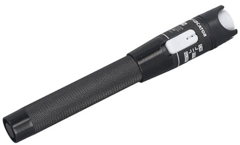 Fiber Visual Fault Locator, 80MW 80KM VFL Fiber Optic Cable Tester, Fiber Optic Cable Tester Meter with 2.5 Mm Universal Connector, Fiber Optic Tools Source Tester Kit for LC FC