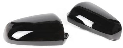 BHYYDS Auto Spiegelkappen Für A&UDI A3 S3 8P (05–08), A4 S4 B6 B7 8E 8H, A6 S6 C6 4F (2002–2009) Ersatz-Spiegelkappen (Glossy Black)