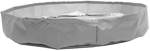 Abaodam Tapa Cubo De Agua De Tela Oxford 210d Gris 65x10 Cm para Exteriores Protección De Barril Accesorios para Camiones Canasta