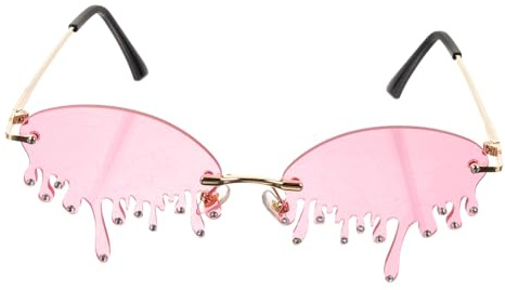 TOVINANNA De Soleil Modèle Eau Amusantes Pour Accessoires Décoratifs Cadre Doré Et Verres Roses