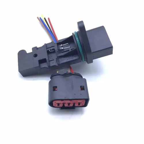 Luftmengenmesser Sensor Luftmassenmesser MAF Sensor Für Passat Für Golf 1,8 T 2000 2001 06A90646 1D 0280218032 Luftmassenmesser Sensor MAF(Sensor and Plug)
