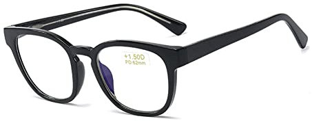 EYEphd 2021 Ultra Light TR Anti Blue Computerbrillen, Unisex 1.56 Asphärische Harzlinse Lesel Lesebrille Diopter +1.0 bis +3.0,04,+1.5