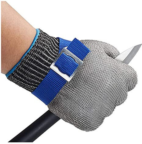 JCWGLY Gants de travail Gants De Cuisine De Qualité Alimentaire Gants Résistants À Couper Les Métaux, Gants De Travail De Protection De Sécurité For Les Mains Gauche Et Droite(8pcs/l)