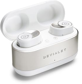 Devialet True Wireless Gemini II ikoniska vita hörlurar