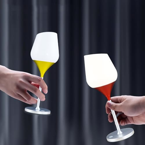 Seihoae 2 Pack Akku Tischlampe, Metallgehäuse aus Aluminium, 4000mAh Akku wiederaufladbar, 3 Farbe Stepless Dimmen bis zu 96 Stunden, für Restaurant/Abendessen/Innen/Außen