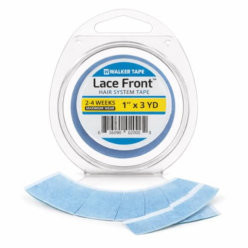 Walkers Tape wig glue/Lace Front Wig Adhesive Tape, Double Sided Tape, Strong Hold, Used for Wigs & Hair Extensions (3 Yards x 1 Inch)