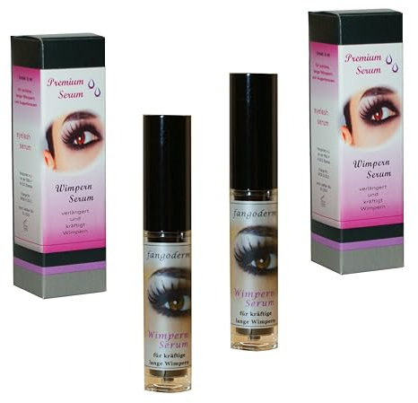 Fangoderm Wimpernserum - Wimpernverlängerung; (2x 6 ml) - Schwarz