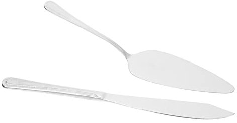 MUCKLILY Edelstahl Cake Cutting Tools Mit Wiederverwendbarem Kuchenheber Langlebig Und Rostfrei Ergonomischer Griff Für Backen Geburtstag Hochzeit Und Partys