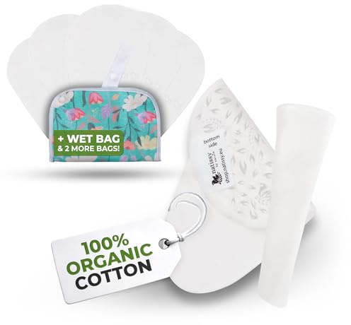 Rutschfest – Waschbare Bio-Baumwolle-Slipeinlagen Premium (Tanga, 7er-Pack) – Weiche & wiederverwendbare Stoffeinlagen für Frauen & Teenager – Hochtemperaturgeeignet, Ideal bei täglichem Ausfluss