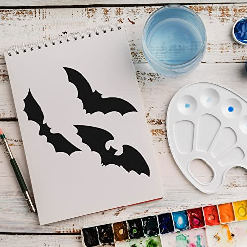 Schablone Fledermaus Nacht v2 Design Stencil DIY Airbrush Muster Wandgestaltung Sprühschablone 21 x 29 cm