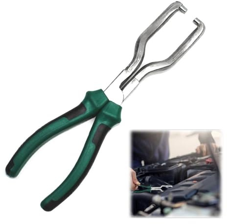 Pince Universelle de Déconnexion de Conduite de Carburant en Acier,Connecteur de Bougie de Préchauffage,Tuyau De Carburant Outils,Filtre à Carburant Pince De Retrait De Boucle De Tuyau