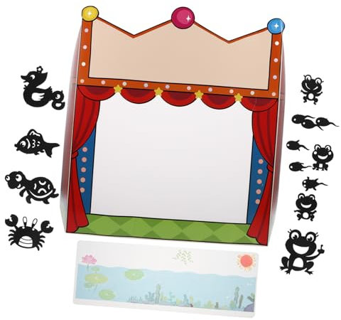UPKOCH DIY-schattenpuppenbausatz Mit Zubehör Für Schattenpuppenspiel Puppenbühne Für Junge Mädchen Bastelspielzeug Zum Selbermachen Und Geschichtenerzählen