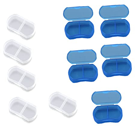 TOVINANNA 10 Stück Schachtel Fall pillendose mini Pill case pillen dose medikamente boxen pillendöschen Pill organizer Pill for patients Lagerung Veranstalter Behälter
