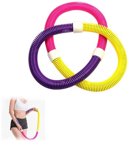 RynoPulse Bunter Hula-Hoop-Reifen Aus Kunststoff, Fitness-Hula-Hoop-Reifen, Fitness-Geschenk FüR Frauen, Geeignet FüR Den Gymnastikunterricht, Sportparty