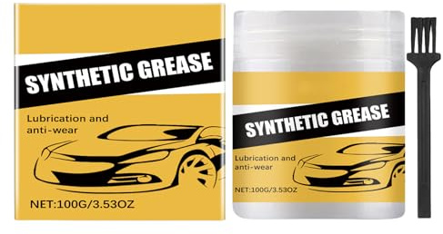 Graisse synthétique - Graisse automobile haute performance - 100 g - Lubrifiant polyvalent pour l'entretien à long terme des chaînes de garage et de remorque