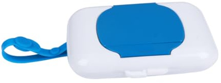 Custodia Portatile per Salviette Umidificate in Plastica Blu
