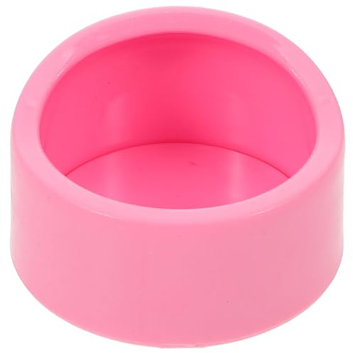 Alasum Gamelle Hamster Plastique Anti-Renversement Bol Rehaussé pour Hérisson Cochons et Petits Rongeurs Nourriture et Eau Facile à Nettoyer Rose