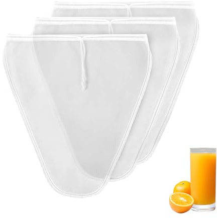 3 PCS Jelly Bag,Jelly Bag for Jam Making with Triangular V-Shape Design,305mm Reusable and Washable Cheesecloth,Bag Fine Mesh Food Strainer Filter Bags for Nut Muslin Cloths for Cooking,Food Straining
