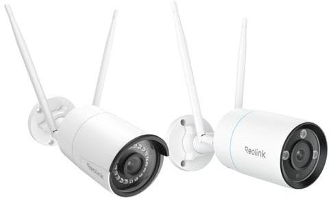 Reolink 5MP Telecamera Wi-Fi Esterno RLC-510WA 4K Telecamera Wi-Fi Esterno RLC-810WA, WiFi 2,4/5 GHz, IP Camera con Rilevamento di Persone/Veicoli/Pet,