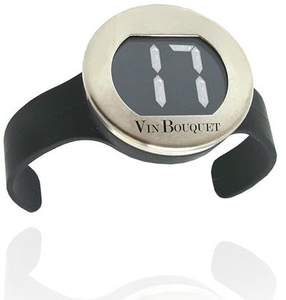 Vin Bouquet FIC 004 - Termómetro Digital Botellas Vino, Medidor de Temperatura de Vino