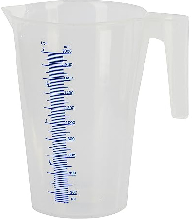 Messbecher 2ltr. Kunststoff, mit Skala, stapelbar