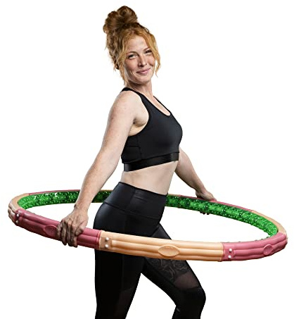HOOPOMANIA Hula Hoop Reifen Erwachsene [0,72 – 3,1 kg] Hulahoop zum Abnehmen - Massagehoop