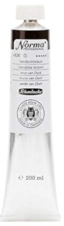 Schmincke – Norma® Professional - feinste Künstler-Ölfarben, Vandyckbraun - 200 ml