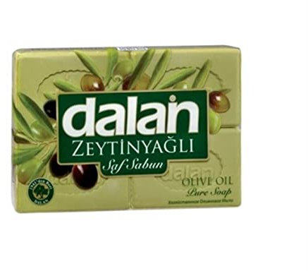 Turkish Olive Oil Soap Dalan (Four Bars per set, 500 grams in total) Each bar 125 grams