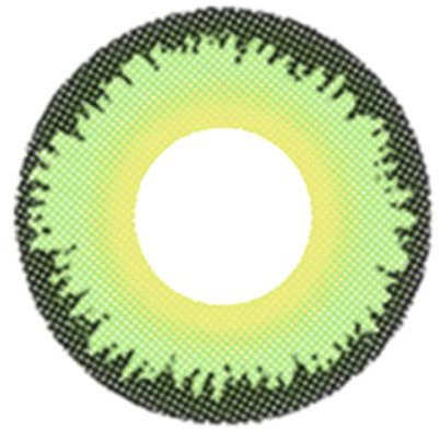 Matlens – EOS Crazy Fun Motiv Halloween Farbige Kontaktlinsen F81 grün green 2 Linsen 1 Kontaktlinsenbehälter 1 Pflegemittel 50ml FBA