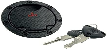 Tankdeckel STR8 MBK Nitro / Yamaha Aerox carbon | Inklusive Schlüsselsatz, Artikelnummer STR-510.00/CA kompatibel mit MBK Nitro 50 ab Bj. 1999, Aprilia Area 51 50