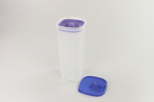 TUPPERWARE Erfrischer 2,0 L blau Eidgenosse Saft Kanne Mess & Go Circular + Sieb
