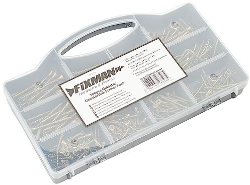 Fixman 365265 Goldstar Countersink Screws Pack 780pce