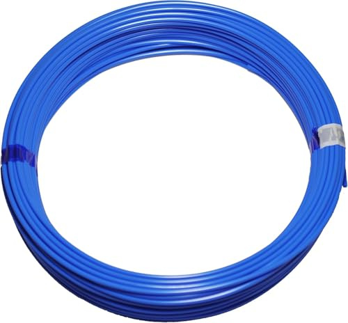 Polyamid Druckluft Schlauch PA Pneumatikschlauch, 6mm außen, 50 m Rolle, Farbe: blau