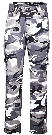 Bikers Gear Australia Kevlar Lined Protective Motorcycle Cargo Trouser Kevlar Jeans with Removable CE1621-1 Armour