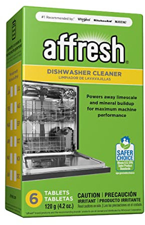 Affresh - Detergente per lavastoviglie, 6 pastiglie, formulato per pulire all’interno di tutti i modelli di lavastoviglie