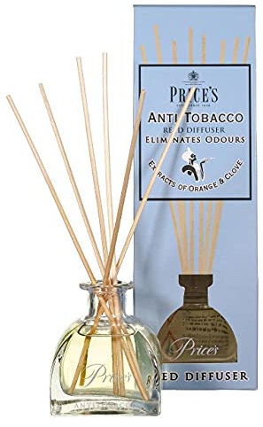 Price’s Candles Anti-Tobacco Reed Diffuser Refill For Home Fragrance | Long-Lasting Reed Diffusers For Décor | Elegant Air Freshener For Stress Relief | Aromatherapy Diffuser Gifts For Women & Men