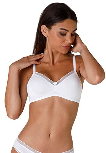 Lovable Reggiseno Senza Ferretto, Coppe Non Imbottite Senza Cuciture in Microfibra, Sostegno, Forma Seno Naturale, Art. 027O, My Daily Comfort Donna