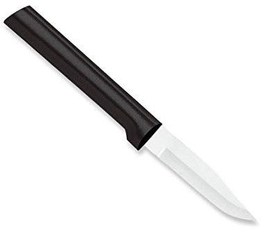 Rada Cutlery Peeling Paring Knife (W202), 2.5 Stainless Steel Blade, Black Handle