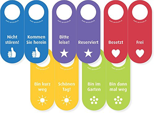 immi 5 St. Filz Türhänger, vollfarbig/beidstg. Aufschriften, Zeichen des Dankes