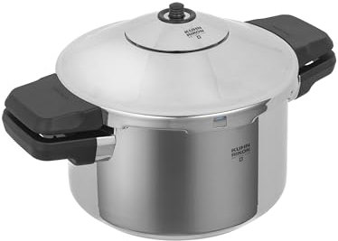 Kuhn Rikon Pressure Cooker Duromatic Inox 2.5L/20cm Food Steamer with Long Handle. Multi Cooker Hotpot with Auto Lock Lid. Stainless Steel Pot. Instant Cook Pot – 10 Year Kuhn Rikon Cookware Guarantee