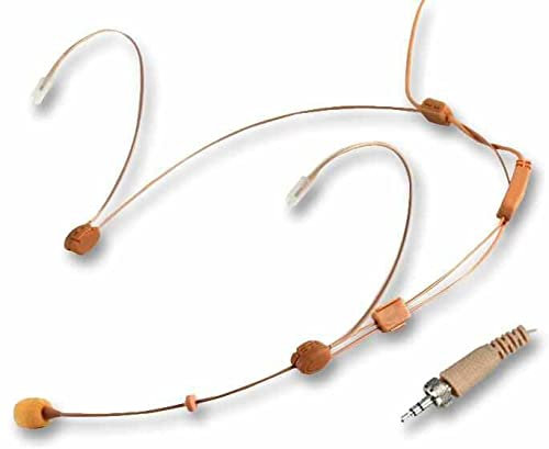 PULSE MIC-3000LJ Super Lightweight Headset Condenser Microphone with Telescopic Boom and 3.5mm Locking Jack Plug