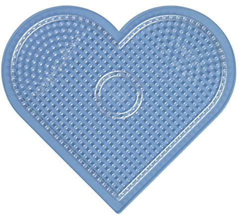Hama 233TR Hobby Plate for Iron-On Beads Heart Transparent