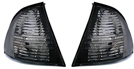 AD Tuning 960201 Frontblinker Set (2-teilig), Klarglas Schwarz, links + rechts