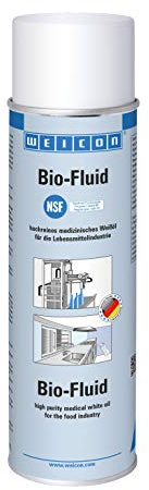 WEICON Bio-Fluid, 500 ml, medizinisches Weißöl, Weißöl gegen Reibung & Verschleiß, Schmier- und Pflegeöl, lebensmittelecht | Medizinisches Weißöl, Weißöl gegen Reibung & Verschleiß, Schmier- und Pflegeöl, lebensmittelecht