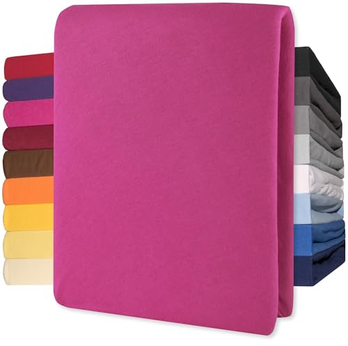 CelinaTex Lucina lenzuolo elasticizzato cotone 180x200-200x200 cm rosa