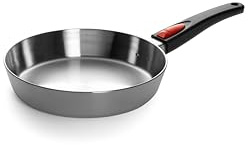 Woll Concept PRO Bratpfanne - Induktiv -, Ø 24 cm, 5 cm hoch, Geeignet für alle Herdarten, Edelstahl, backofenfest bis zu 220°, silber