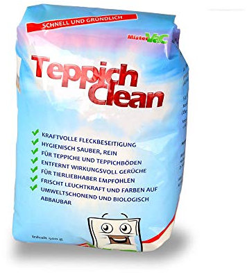 TeppichClean Teppichreinigungspulver 4x 500g