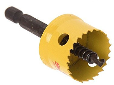 Starrett HSS Bi-Metal Hole Saw - CSC25 Cordless Smooth Cutting Hole Saw - For Wood Plastics Steel Various Materials - 25mm