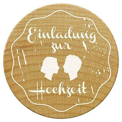 efco Woodies Stempel Einladung zur Hochzeit 2 ø 30 mm